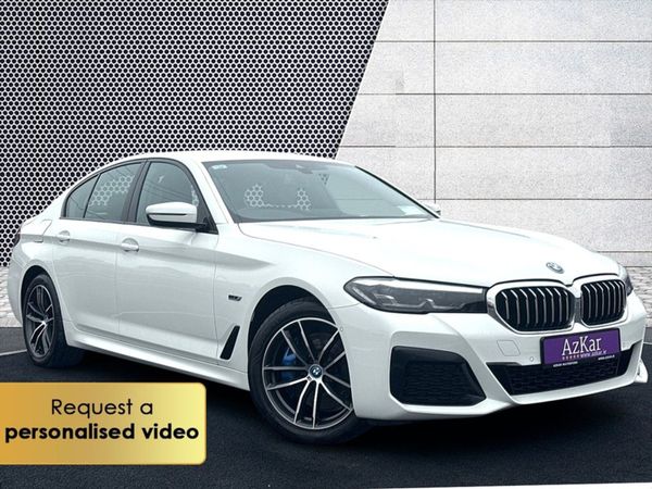 BMW 5-Series Saloon, Hybrid, 2021, White