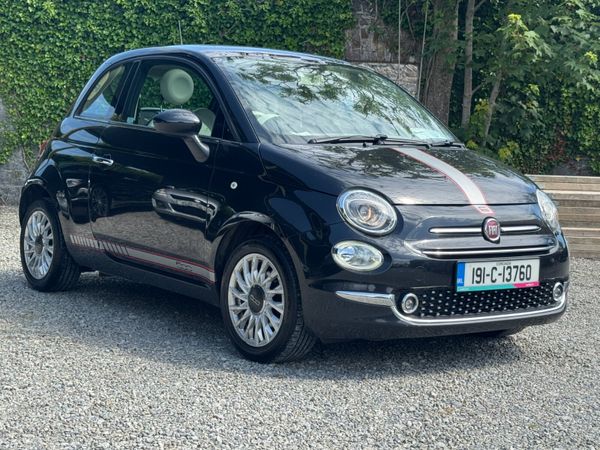 Fiat 500 Hatchback, Petrol, 2019, Black