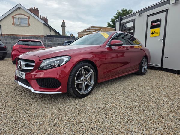 Mercedes-Benz C-Class Saloon, Petrol, 2018, Red