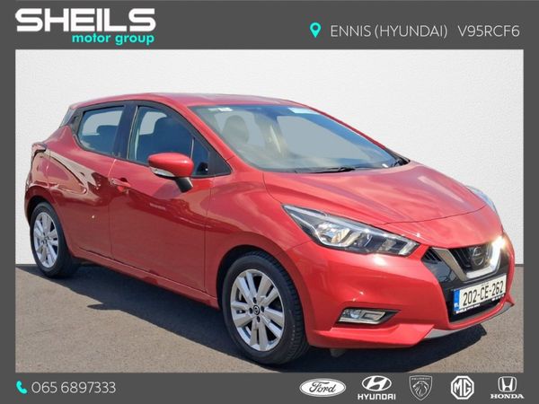 Nissan Micra Hatchback, Petrol, 2020, Red