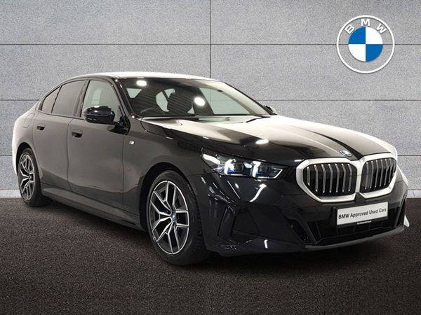 BMW 5-Series Saloon, Petrol Plug-in Hybrid, 2024, Black