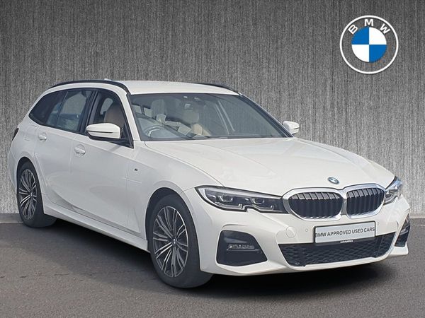 BMW 3-Series Estate, Petrol Plug-in Hybrid, 2021, White