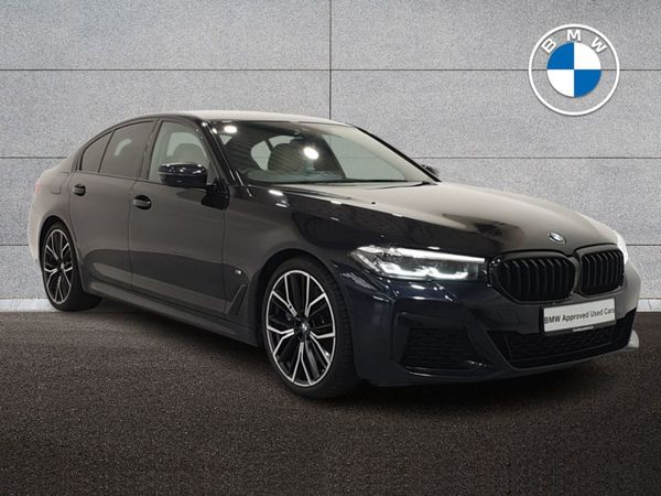 BMW 5-Series Saloon, Diesel Hybrid, 2021, Black