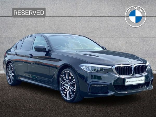 BMW 5-Series Saloon, Petrol Plug-in Hybrid, 2019, Black