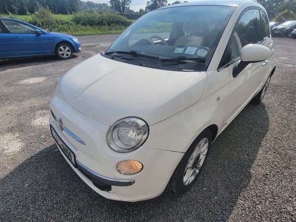 Fiat 500 Hatchback, Petrol, 2010, White