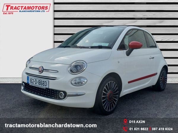 Fiat 500 Hatchback, Petrol, 2016, White