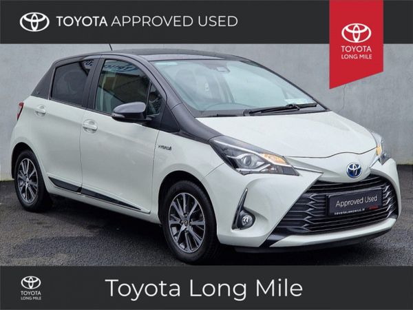 Toyota Yaris Hatchback, Petrol Hybrid, 2019, White