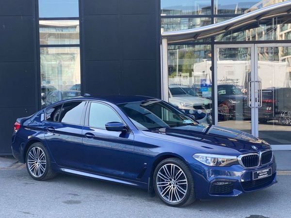 BMW 5-Series Saloon, Hybrid, 2019, Blue