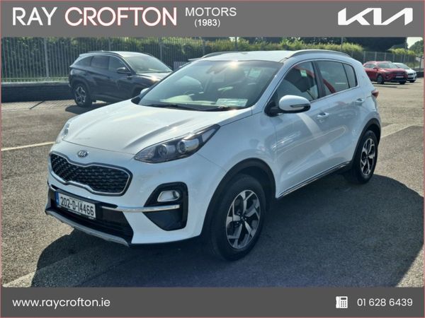Kia Sportage SUV, Diesel Hybrid, 2020, White