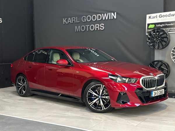BMW 5-Series Saloon, Petrol Plug-in Hybrid, 2024, Red