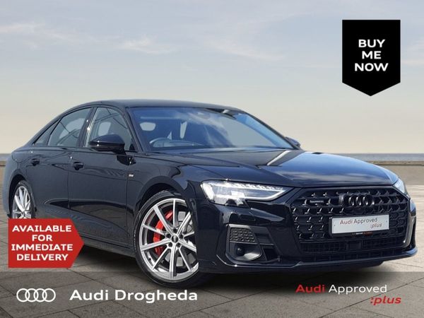 Audi A8 Saloon, Petrol Plug-in Hybrid, 2024, Black