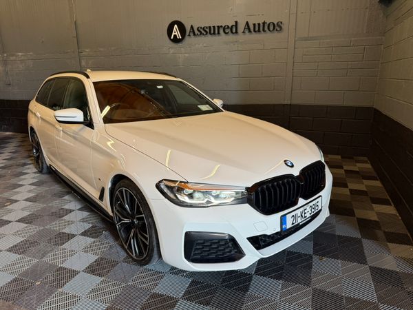 BMW 5-Series Estate, Petrol Plug-in Hybrid, 2021, White