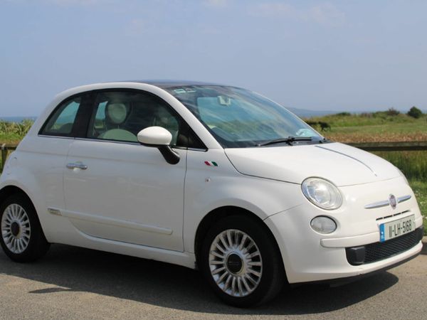 Fiat 500 Hatchback, Petrol, 2011, White