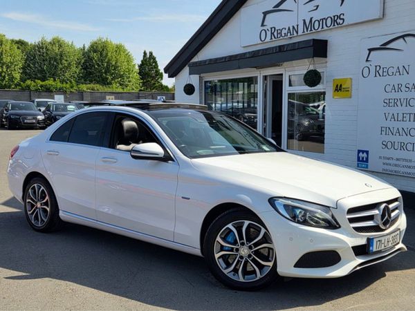 Mercedes-Benz C-Class Saloon, Petrol Plug-in Hybrid, 2017, White