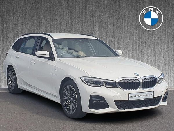 BMW 3-Series Estate, Petrol Plug-in Hybrid, 2021, White