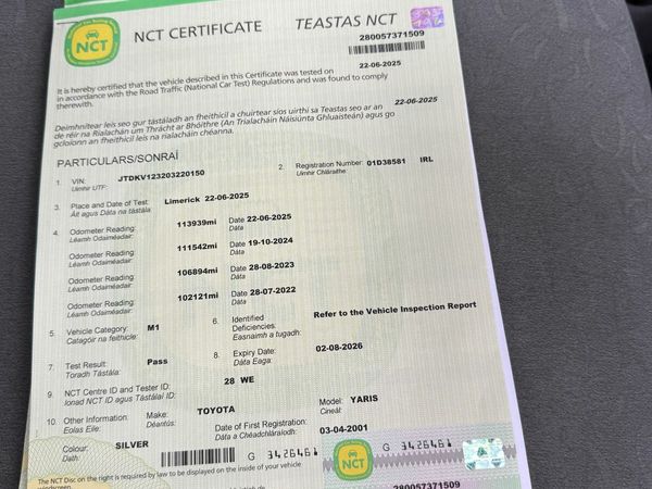 Toyota Yaris Hatchback, Petrol, 2001, Silver