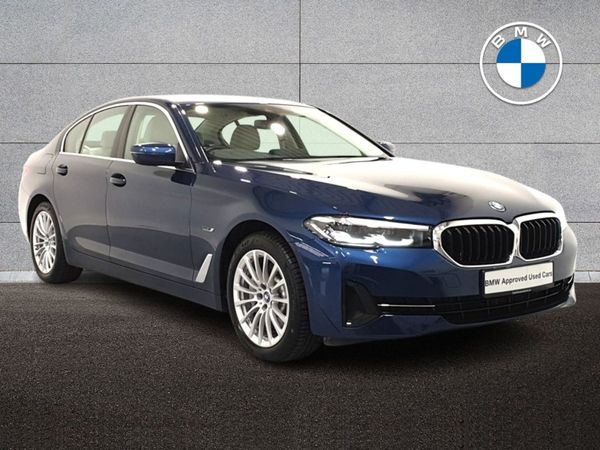 BMW 5-Series Saloon, Petrol Plug-in Hybrid, 2022, Blue