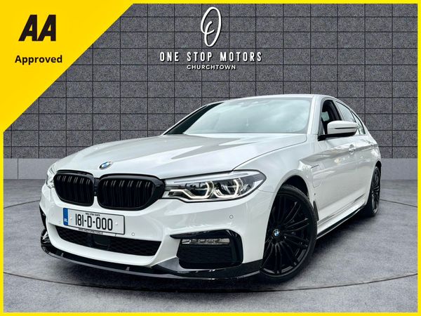 BMW 5-Series Saloon, Petrol Plug-in Hybrid, 2018, White