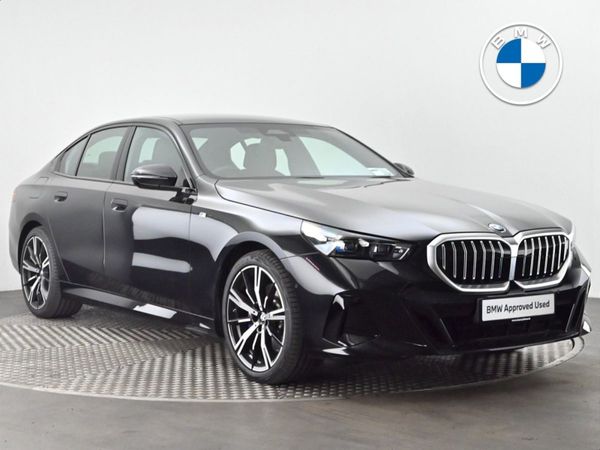 BMW 5-Series Saloon, Petrol Hybrid, 2025, Black