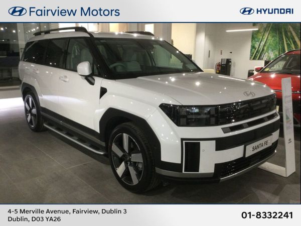 Hyundai Santa Fe SUV, Petrol Plug-in Hybrid, 2025, White