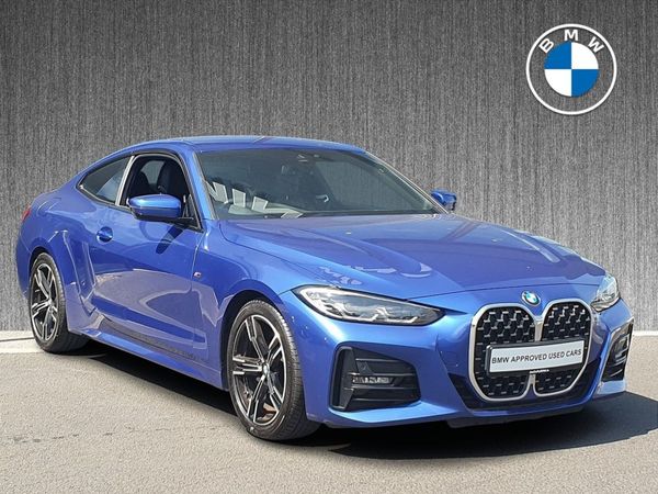 BMW 4-Series Coupe, Diesel Hybrid, 2021, Blue