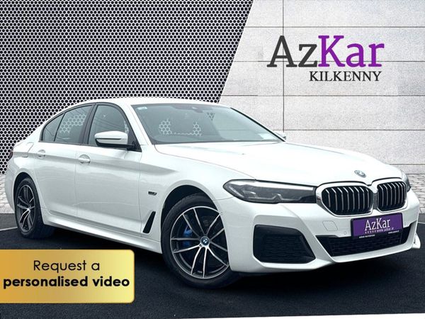 BMW 5-Series Saloon, Hybrid, 2021, White