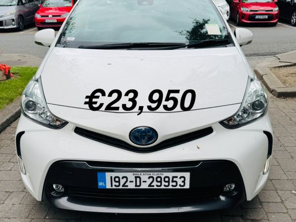 Toyota Prius MPV, Petrol Hybrid, 2019, White