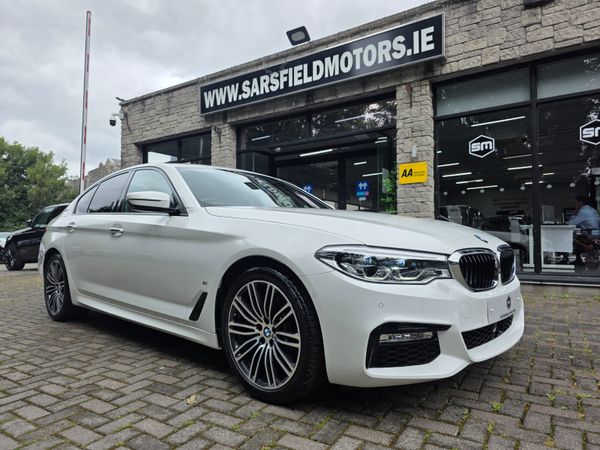 BMW 5-Series Saloon, Petrol Plug-in Hybrid, 2017, White
