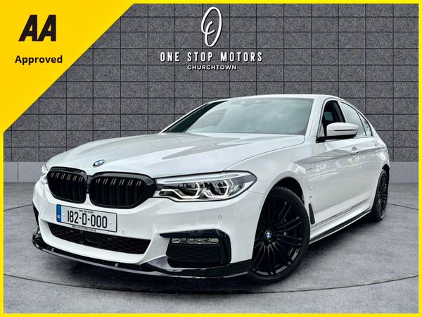 BMW 5-Series Saloon, Petrol Plug-in Hybrid, 2018, White