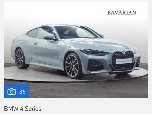 BMW 4-Series Coupe, Petrol, 2023, Grey