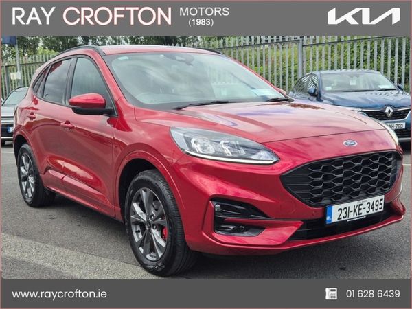 Ford Kuga SUV, Petrol Plug-in Hybrid, 2023, Red