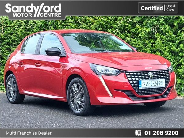 Peugeot 208 Hatchback, Petrol, 2022, Red