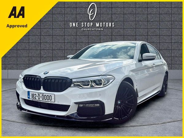BMW 5-Series Saloon, Petrol Plug-in Hybrid, 2018, White