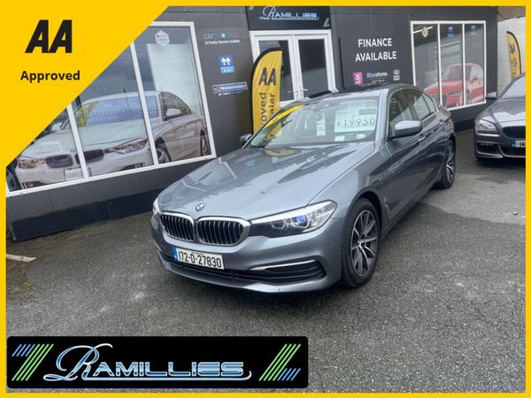 BMW 5-Series Saloon, Hybrid, 2017, Blue