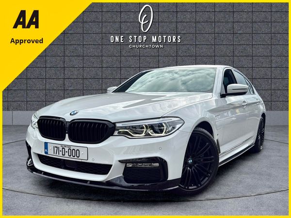 BMW 5-Series Saloon, Petrol Plug-in Hybrid, 2017, White