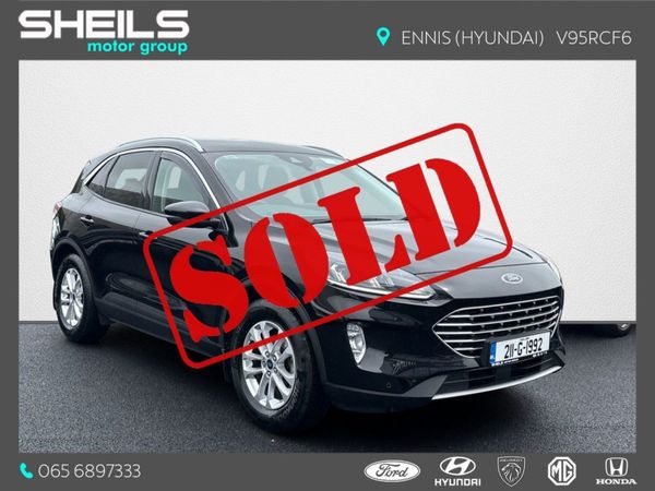Ford Kuga SUV, Diesel Hybrid, 2021, Black