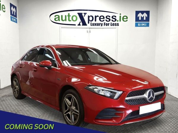 Mercedes-Benz A-Class Saloon, Hybrid, 2020, Red