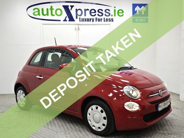 Fiat 500 Hatchback, Petrol, 2016, Red