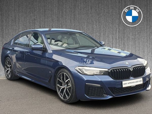 BMW 5-Series Saloon, Diesel Hybrid, 2023, Blue