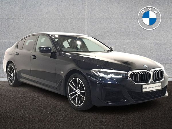 BMW 5-Series Saloon, Petrol Plug-in Hybrid, 2022, Black