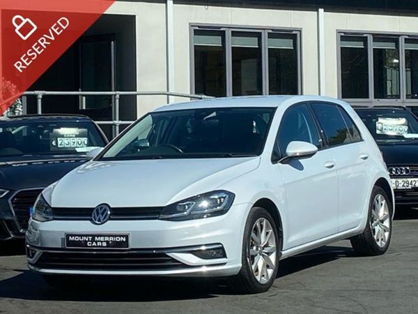 Volkswagen Golf Hatchback, Petrol, 2018, White