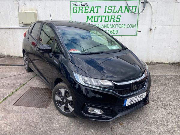Honda Jazz Hatchback, Petrol Hybrid, 2018, Black