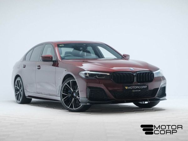BMW 5-Series Saloon, Hybrid, 2022, Red