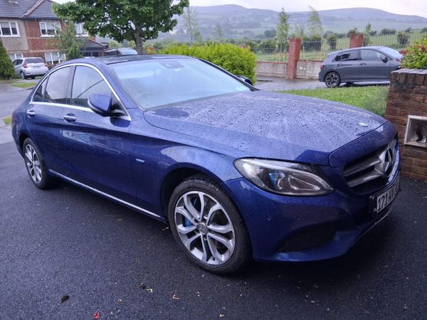 Mercedes-Benz C-Class Saloon, Petrol Plug-in Hybrid, 2017, Blue