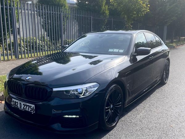BMW 5-Series Saloon, Petrol Plug-in Hybrid, 2018, Black