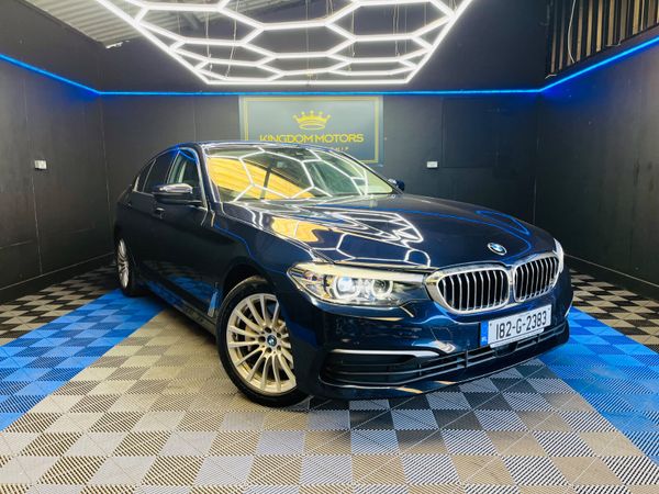 BMW 5-Series Saloon, Petrol Plug-in Hybrid, 2018, Blue