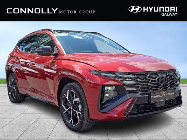 Hyundai Tucson SUV, Petrol Plug-in Hybrid, 2025, Red