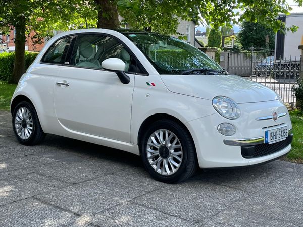 Fiat 500 Hatchback, Petrol, 2015, White