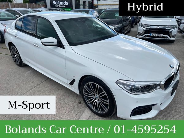 BMW 5-Series Saloon, Petrol Plug-in Hybrid, 2019, White