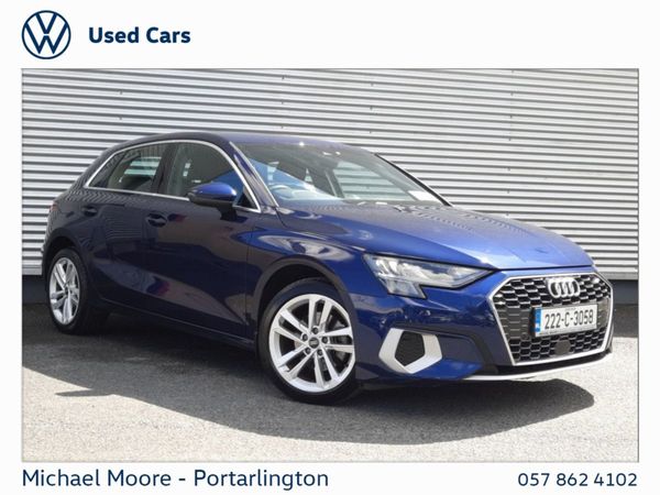 Audi A3 Hatchback, Diesel, 2022, Blue